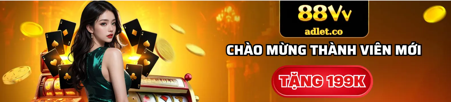 88VV banner chào mừng tân thủ
